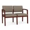 Lesro 2 Seat Tandem Seating W/ No Center Arm, 44 in W 26 in L 31.5 in H, Lenox Series LW2101 - alternate 1